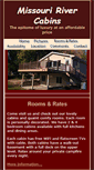 Mobile Screenshot of missouririvercabins.com